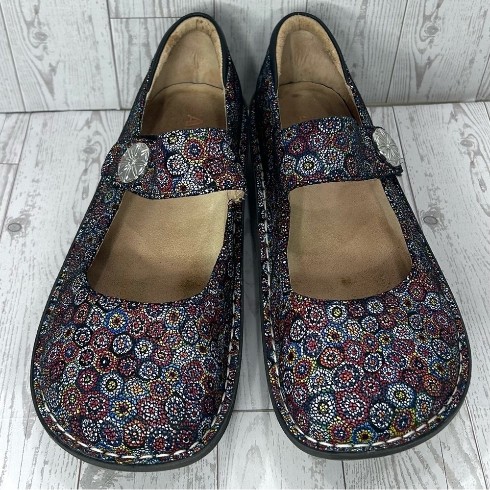 Alegria Paloma Wallflower US Size 11.5/12 (EU Size 42) Mary Jane Type Shoes - Picture 4 of 14